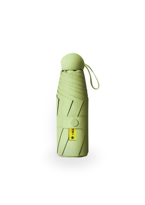 A photo of a UV protection foldable umbrella in matcha green color.