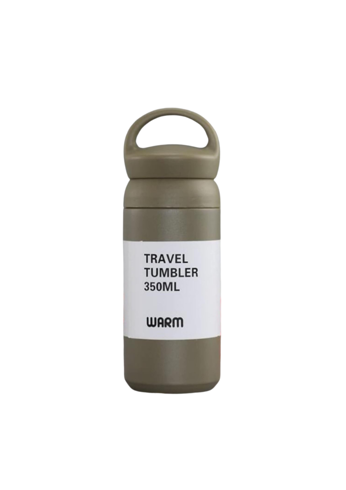 A picture of a color green handy vacuum flask.