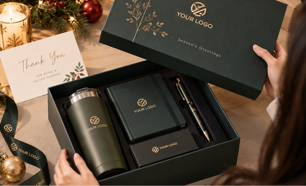 a-woman-unboxing-a-corporate-gift-box